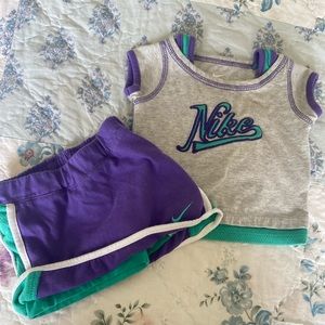 Nike skirt and shirt set